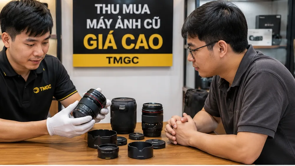 Bán lens máy ảnh cũ bị mốc rễ tre hoặc xước