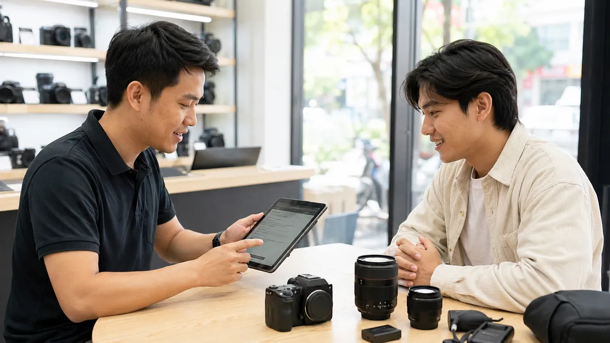 Giao dịch mua bán máy ảnh cũ nhanh gọn tại Thu Máy Giá Cao tại TP HCM