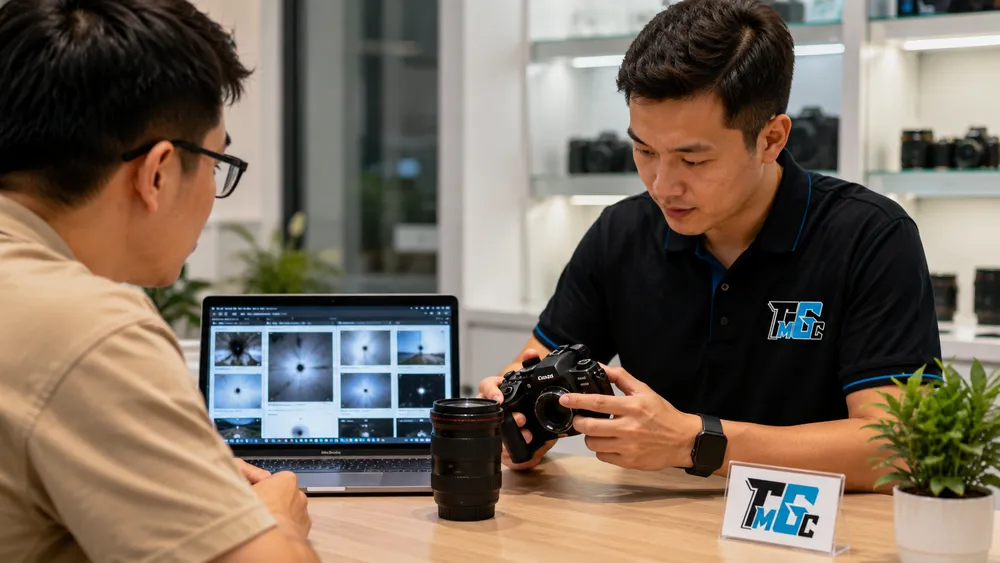 Máy ảnh bị lỗi không lên nguồn rơi vỡ có bán được không
