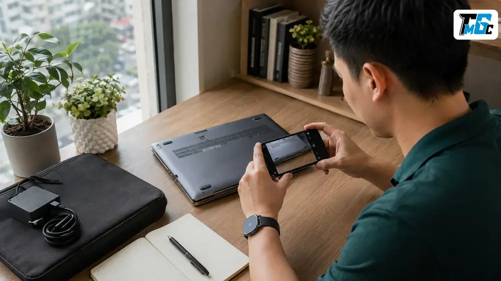 Người bán gửi thông tin và hẹn lịch kiểm tra laptop cũ tận nơi