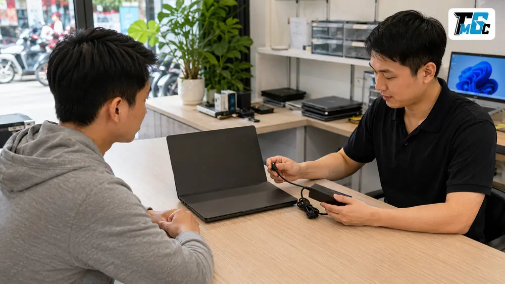 Laptop hư main không lên nguồn vẫn có thể kiểm tra và bán lại