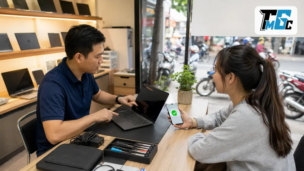 quy trình báo giá laptop cũ online