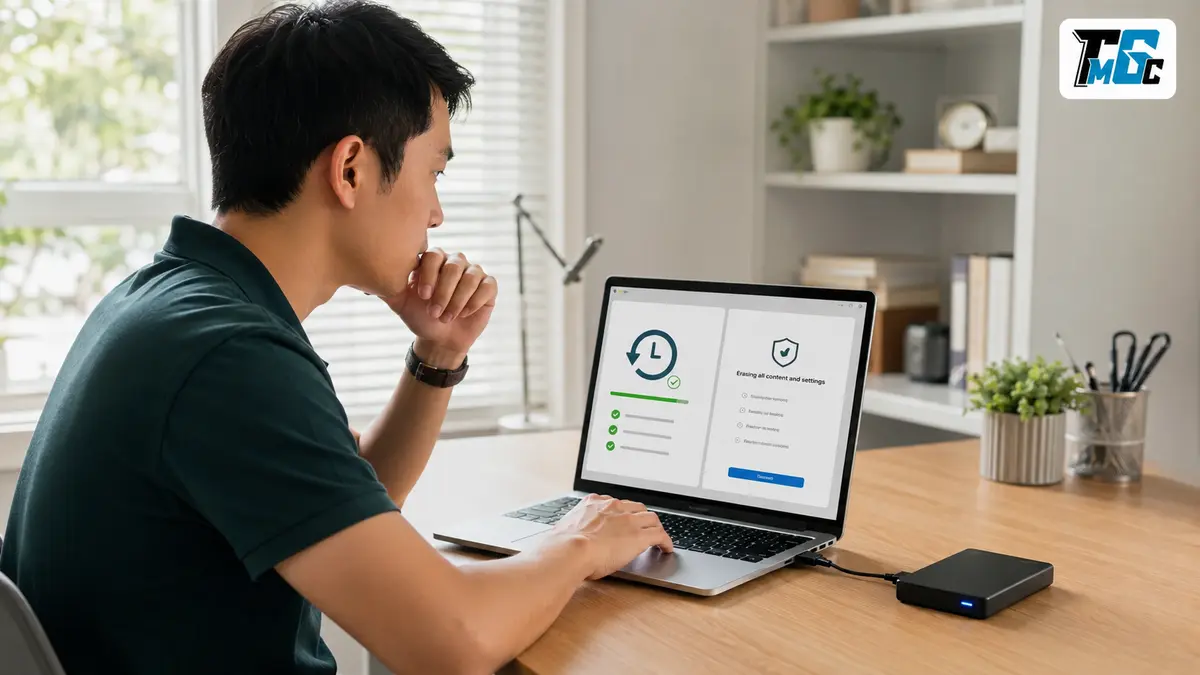 Sao lưu và xóa dữ liệu MacBook trước khi bán