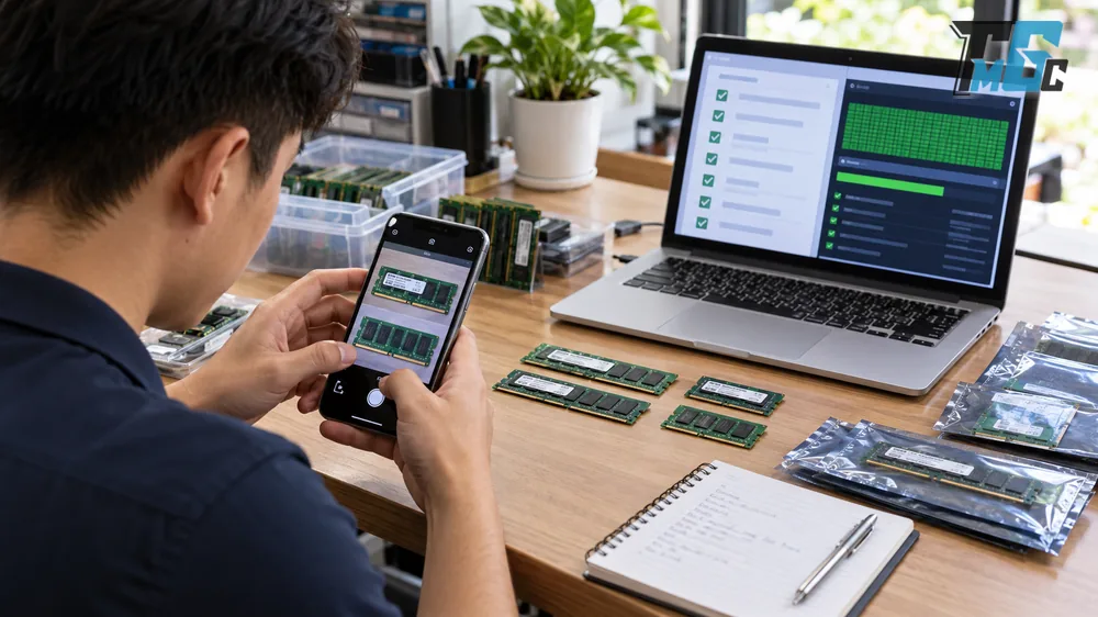 Ghi lại thông tin và kết quả test RAM trước khi bán