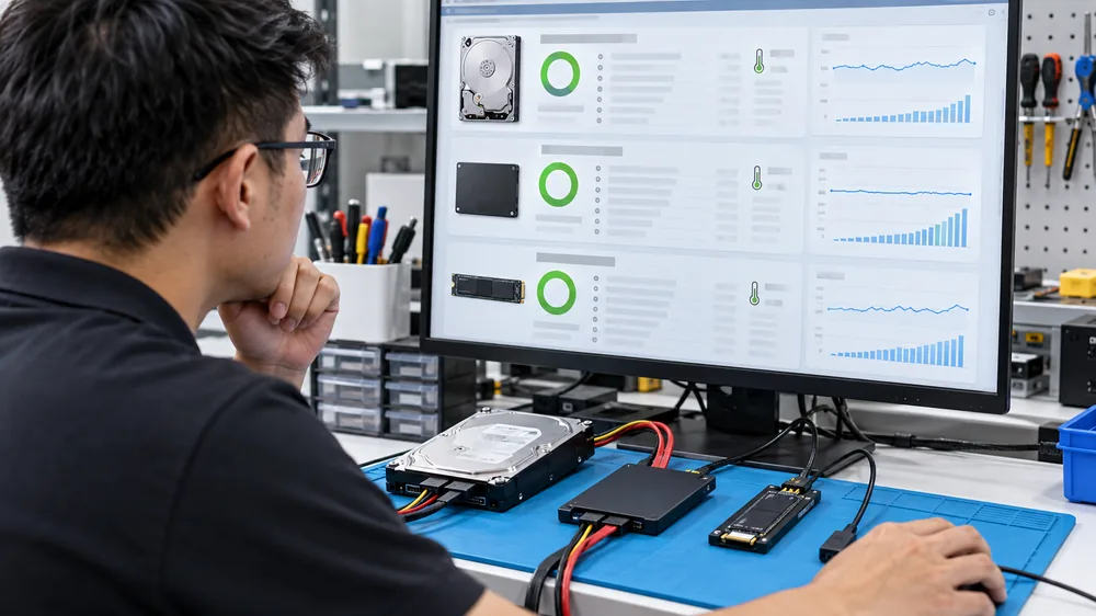 SSD, HDD Cũ Trước Khi Bán Cần Làm Gì? Kiểm Tra Sức Khỏe Và Xóa Dữ Liệu 2 Kiểm tra SMART và sức khỏe SSD HDD cũ trước khi bán