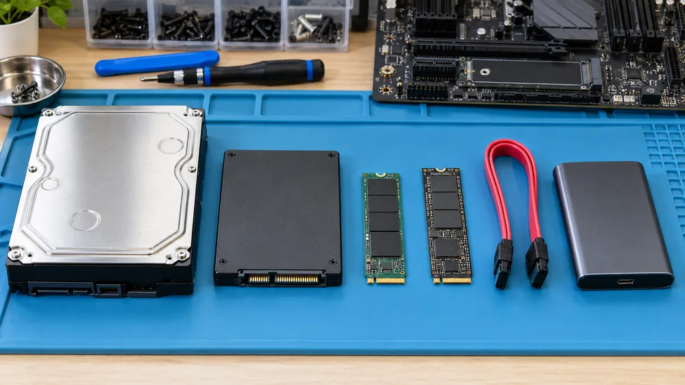 SSD, HDD Cũ Trước Khi Bán Cần Làm Gì? Kiểm Tra Sức Khỏe Và Xóa Dữ Liệu 1 Phân biệt HDD SSD SATA và SSD NVMe trước khi bán