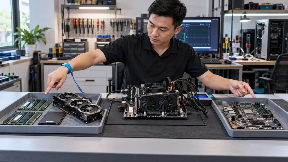 Linh Kiện PC Bị Lỗi, Không Lên Nguồn Hoặc Đã Sửa Chữa Có Bán Được Không? 1 Phân loại tình trạng linh kiện PC chưa test lỗi chập chờn và hư hỏng vật lý