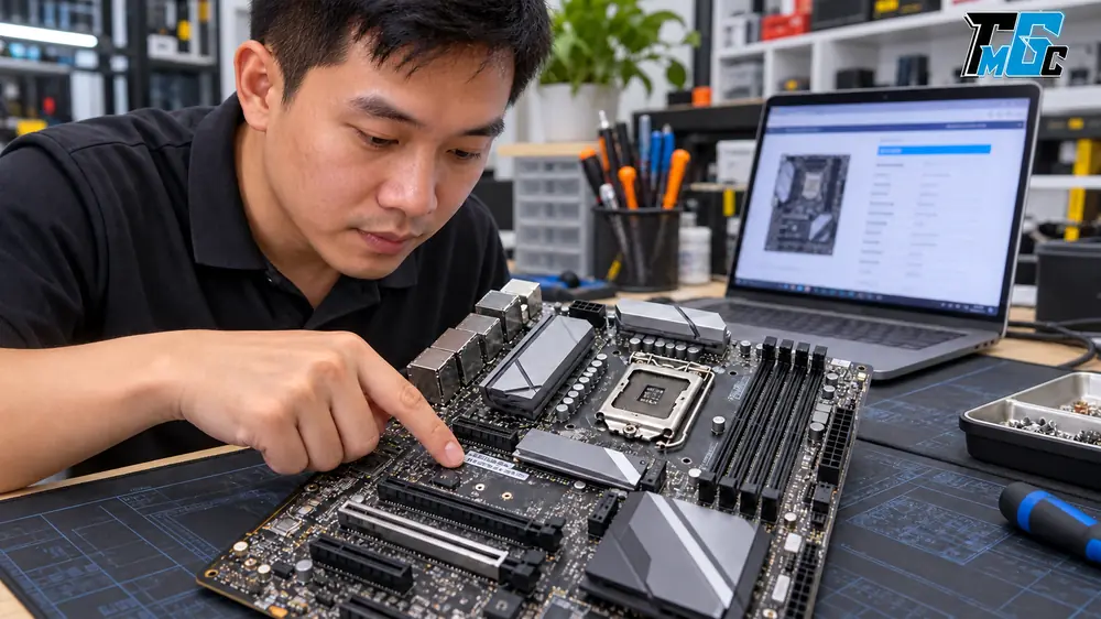 Cách Kiểm Tra Mainboard Cũ Trước Khi Bán: Socket, BIOS, RAM Và PCIe 1 đối chiếu model chipset và revision của mainboard cũ trước khi bán