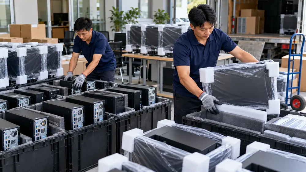 Thanh Lý Dàn PC, Phòng Net Và Máy Tính Văn Phòng Cũ Như Thế Nào? 3 Đóng gói và vận chuyển máy tính văn phòng cũ theo từng nhóm