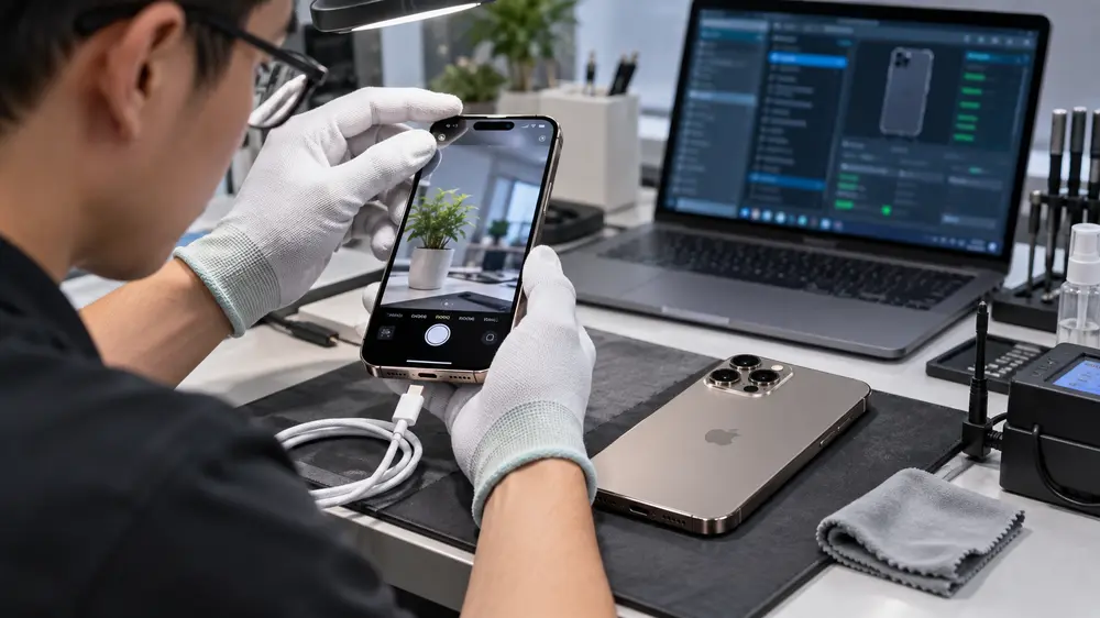 Thu Mua iPhone 18 Pro, Pro Max Tại TP.HCM 2 kiểm tra tình trạng iphone 18 pro max tại thu máy giá cao